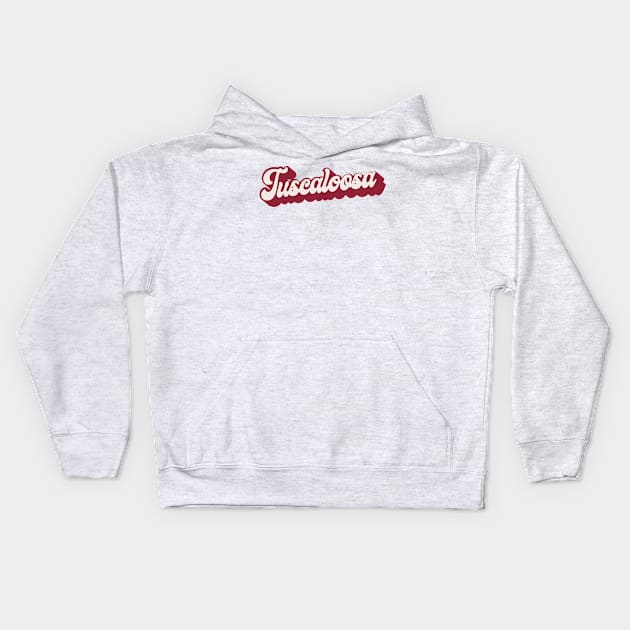 Tuscaloosa Alabama TTown University College Sticker Kids Hoodie by Asilynn